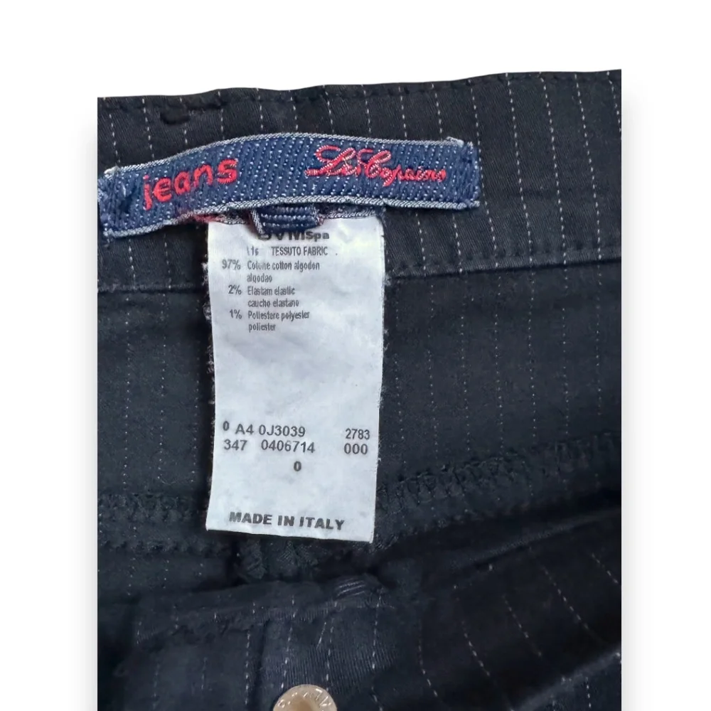 LES COPAINS Pinstripe tailored jeans black size 46 - Picture 3 of 8